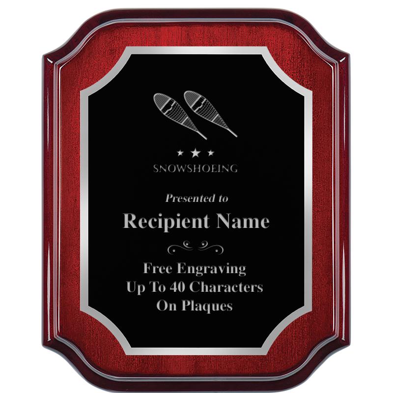 8X10 MAHOGANY LIFETIME SLV PLQ