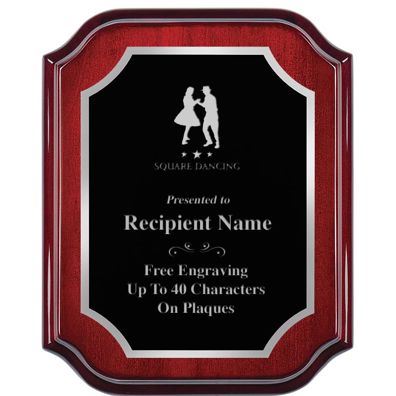 8X10 MAHOGANY LIFETIME SLV PLQ