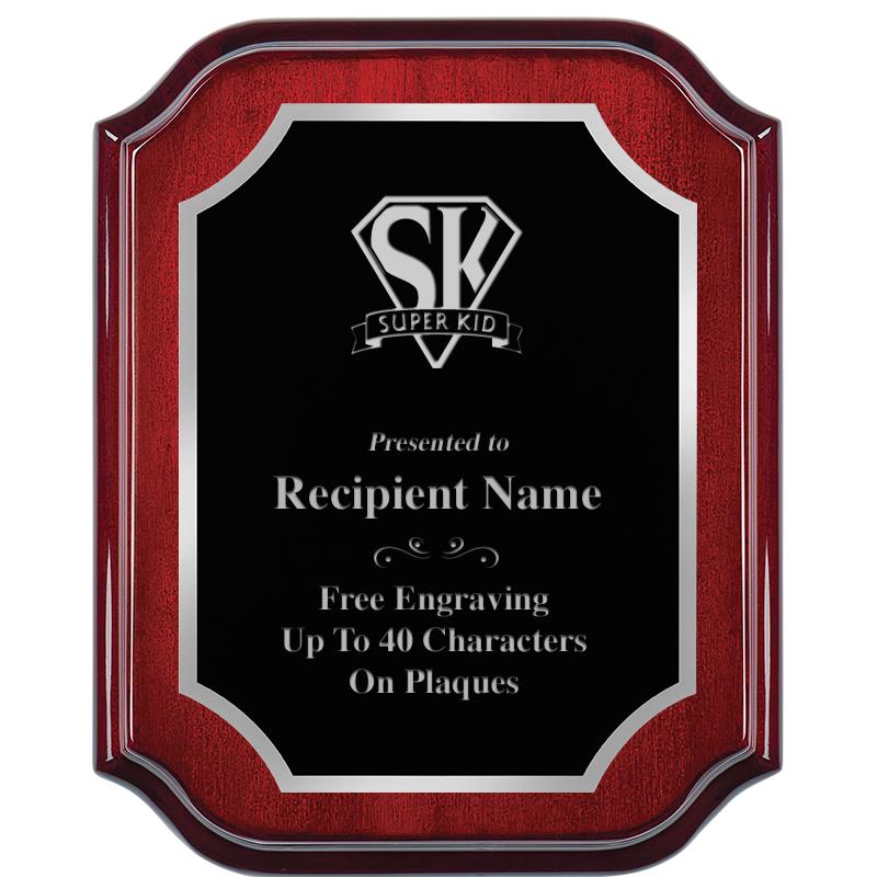 8X10 MAHOGANY LIFETIME SLV PLQ