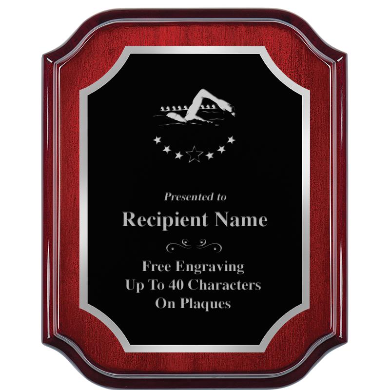 8X10 MAHOGANY LIFETIME SLV PLQ