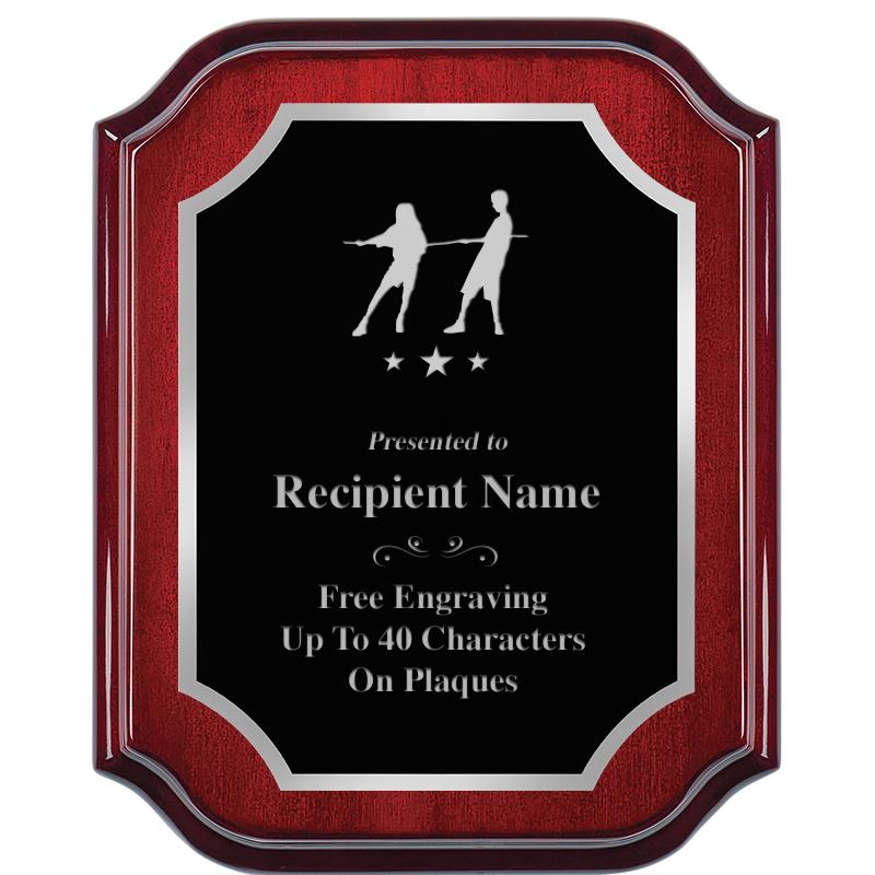 8X10 MAHOGANY LIFETIME SLV PLQ