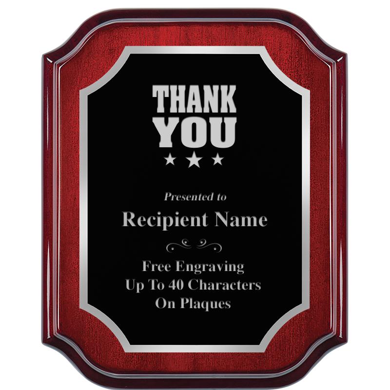 8X10 MAHOGANY LIFETIME SLV PLQ