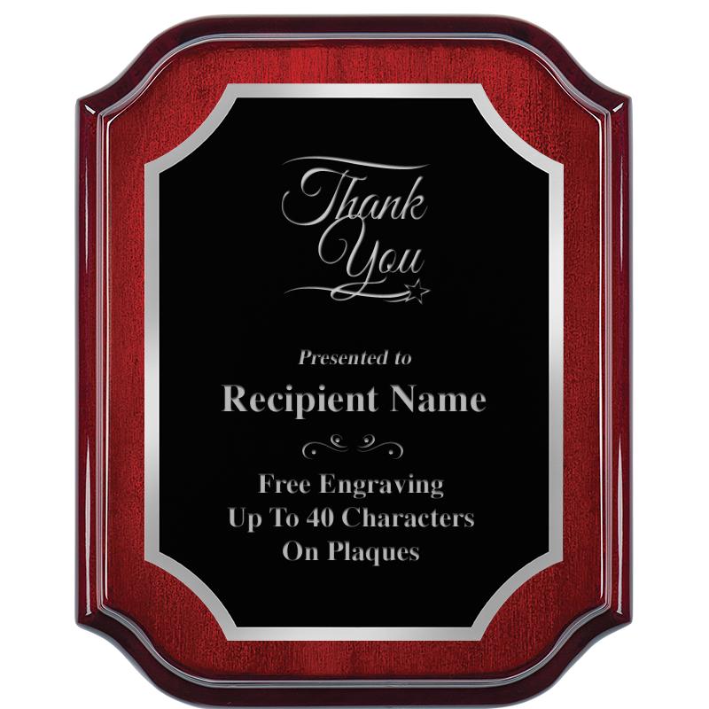 8X10 MAHOGANY LIFETIME SLV PLQ