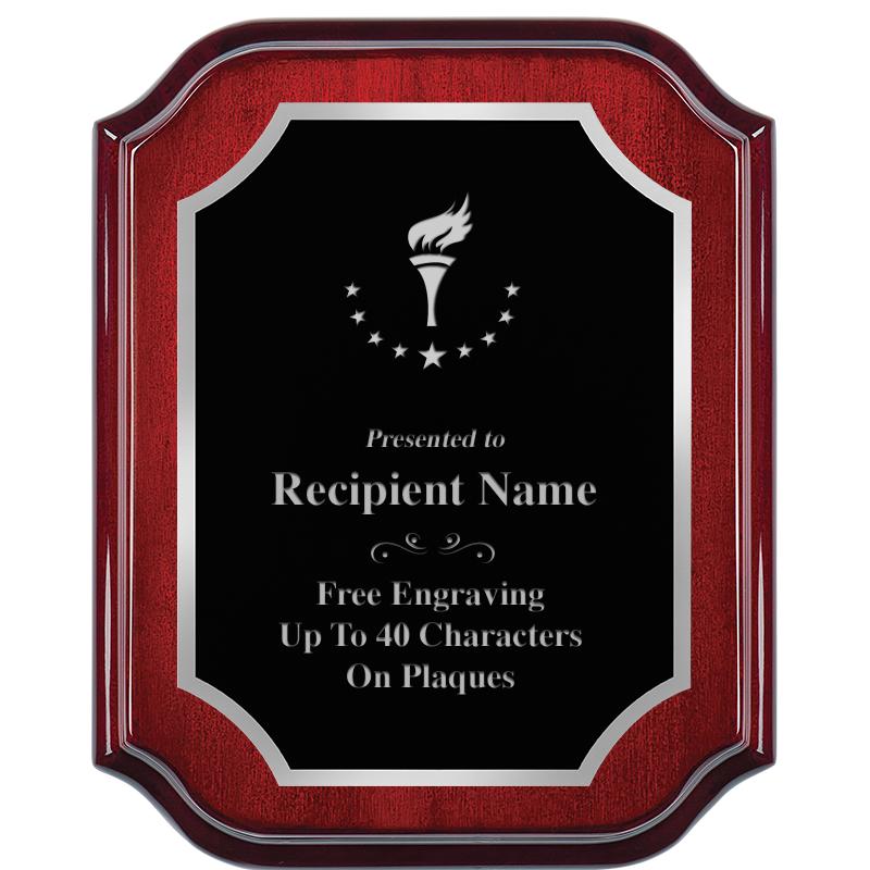 8X10 MAHOGANY LIFETIME SLV PLQ