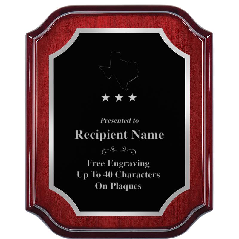 8X10 MAHOGANY LIFETIME SLV PLQ