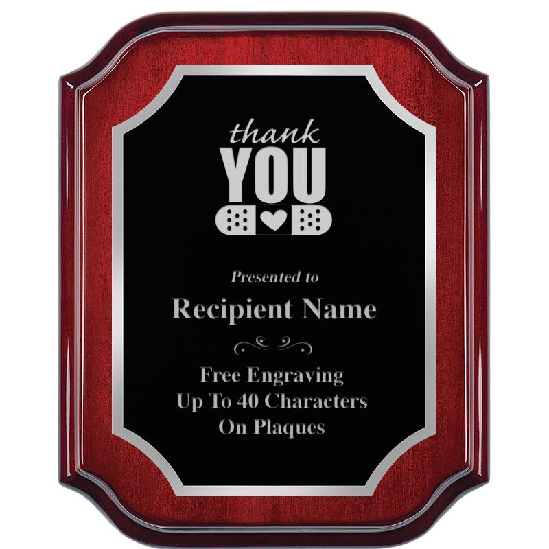 8X10 MAHOGANY LIFETIME SLV PLQ