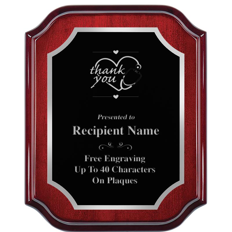 8X10 MAHOGANY LIFETIME SLV PLQ