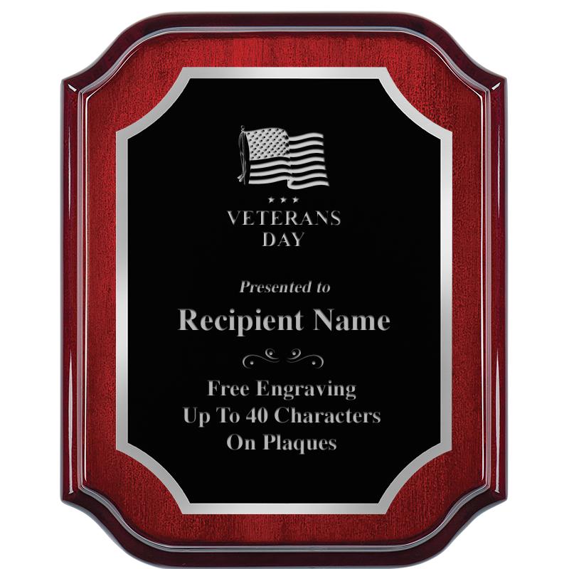 8X10 MAHOGANY LIFETIME SLV PLQ