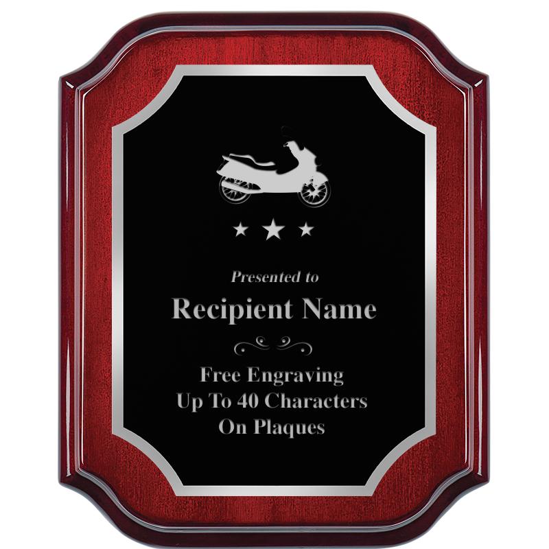 8X10 MAHOGANY LIFETIME SLV PLQ