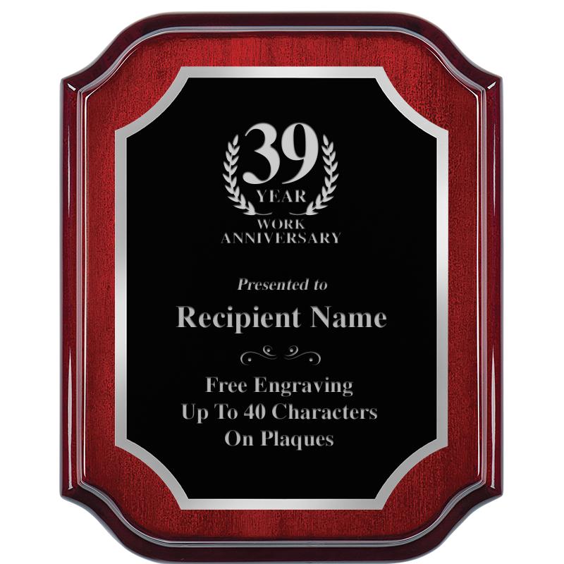 8X10 MAHOGANY LIFETIME SLV PLQ