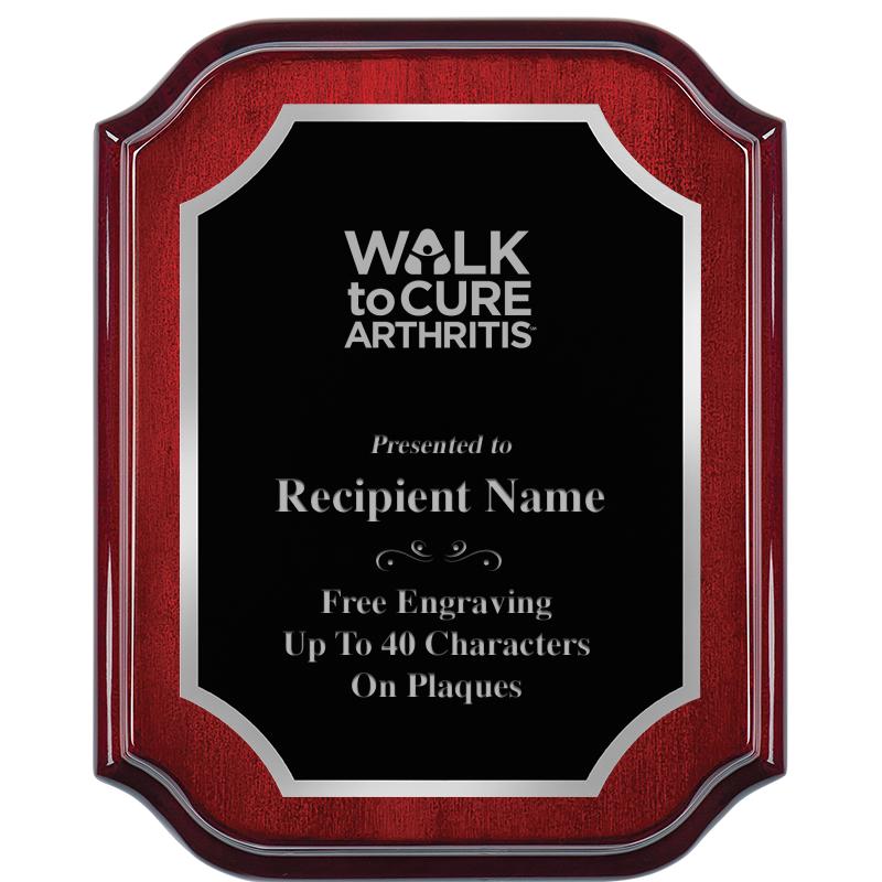 8X10 MAHOGANY LIFETIME SLV PLQ