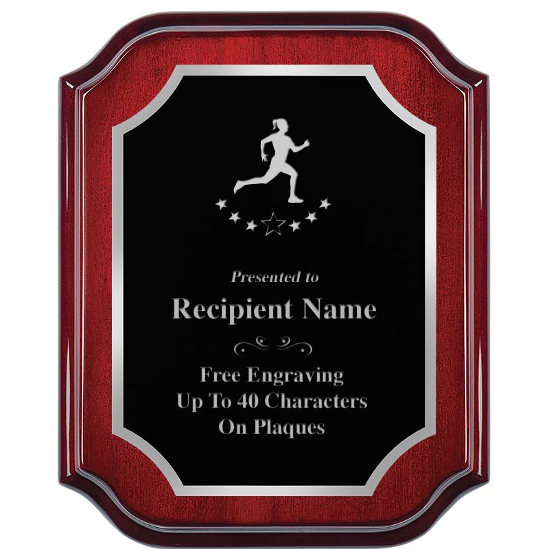 8X10 MAHOGANY LIFETIME SLV PLQ