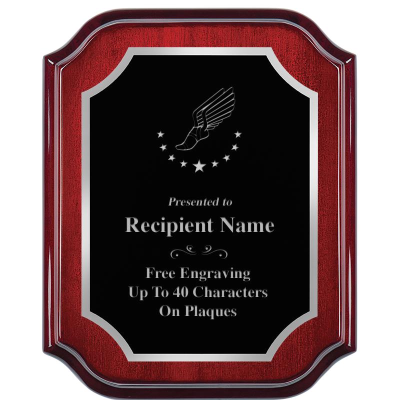 8X10 MAHOGANY LIFETIME SLV PLQ