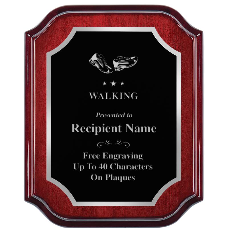 8X10 MAHOGANY LIFETIME SLV PLQ