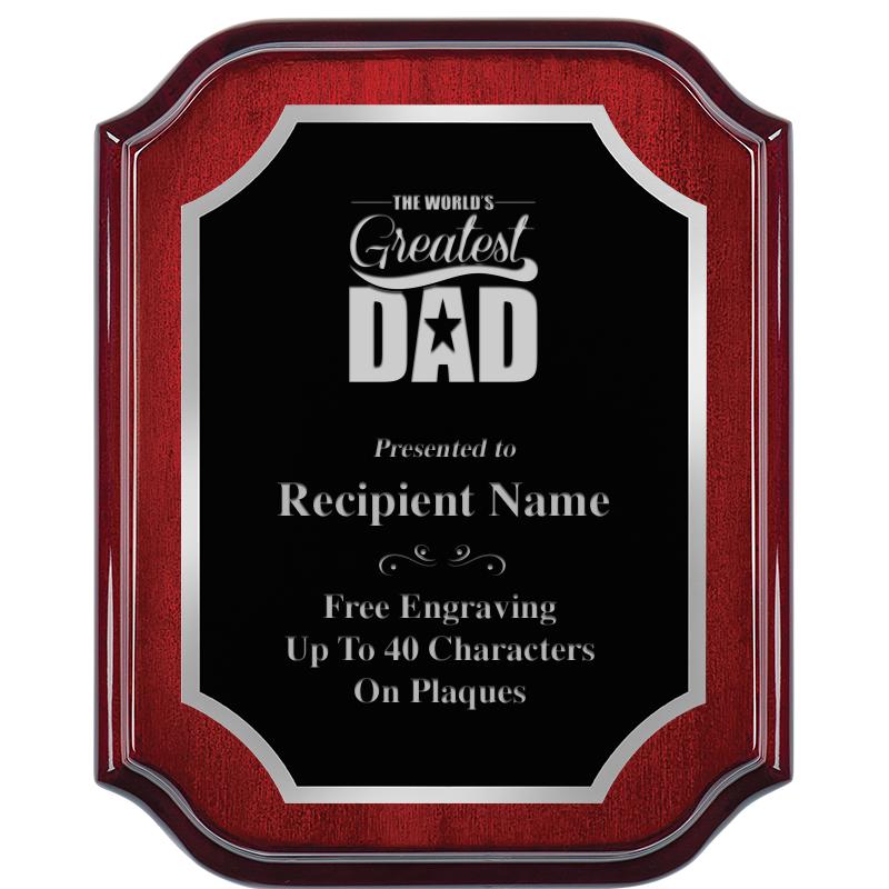 8X10 MAHOGANY LIFETIME SLV PLQ