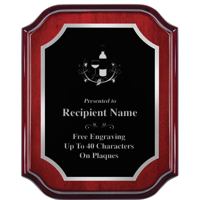 8X10 MAHOGANY LIFETIME SLV PLQ