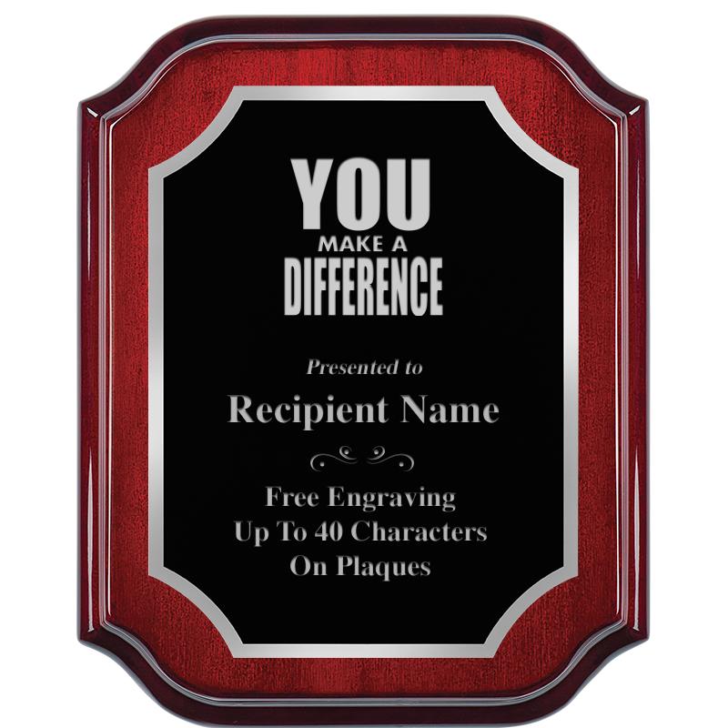 8X10 MAHOGANY LIFETIME SLV PLQ