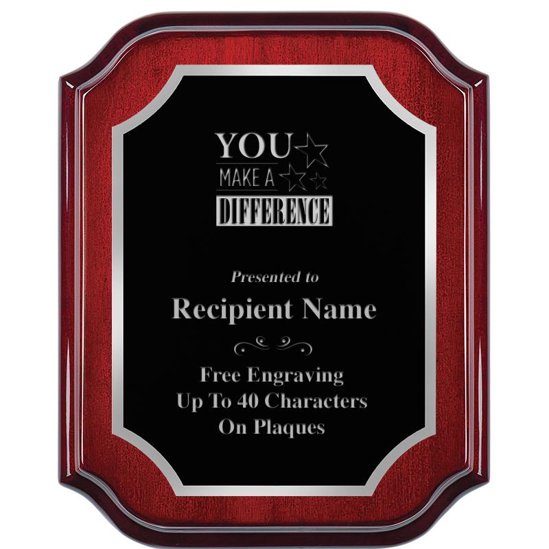 8X10 MAHOGANY LIFETIME SLV PLQ