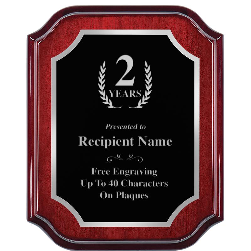 8X10 MAHOGANY LIFETIME SLV PLQ