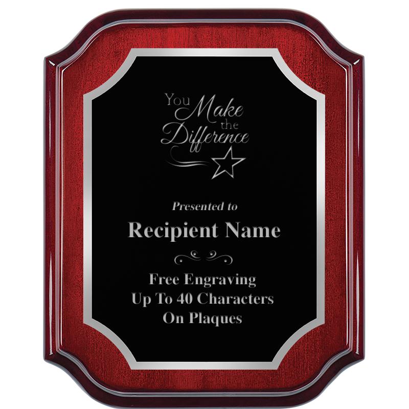 8X10 MAHOGANY LIFETIME SLV PLQ