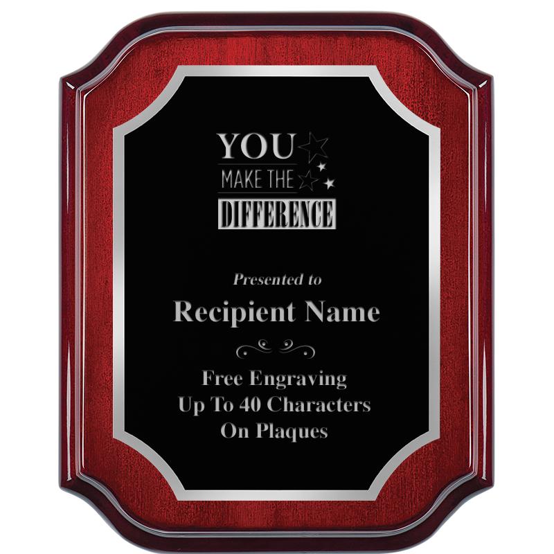 8X10 MAHOGANY LIFETIME SLV PLQ