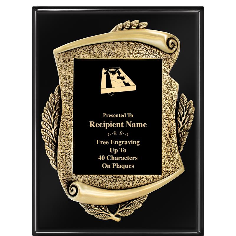 9X12 EBONY PIANO MAYORS PLQ