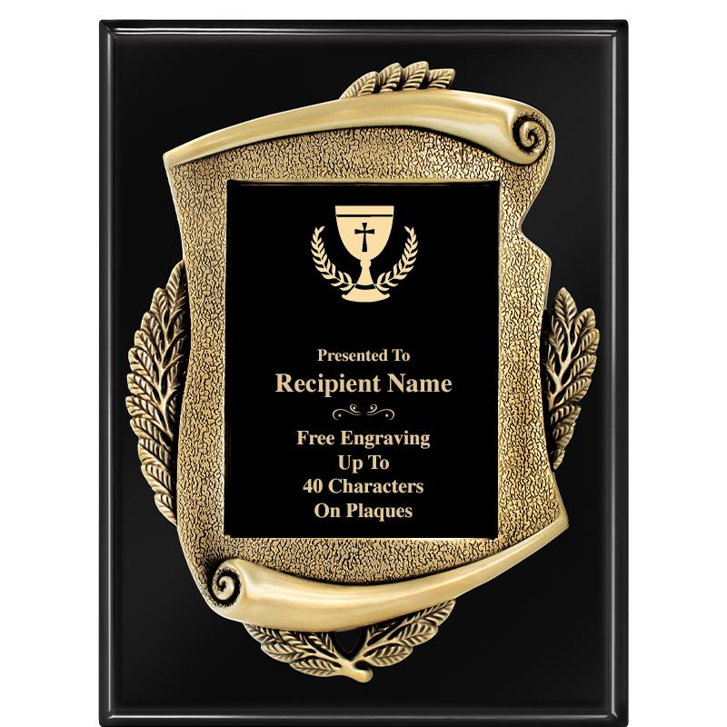 9X12 EBONY PIANO MAYORS PLQ