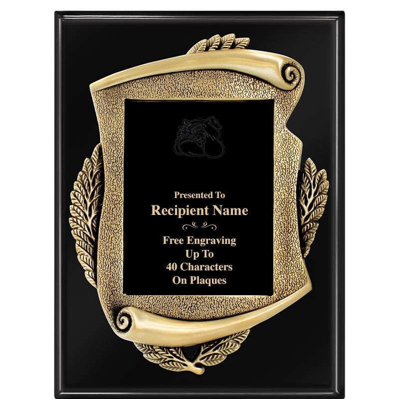 9X12 EBONY PIANO MAYORS PLQ