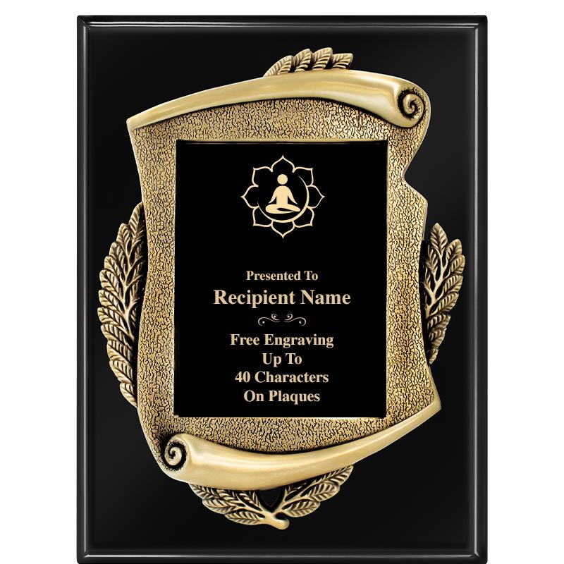 9X12 EBONY PIANO MAYORS PLQ