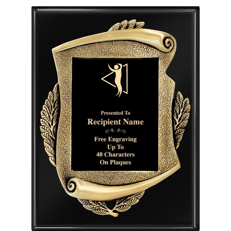 9X12 EBONY PIANO MAYORS PLQ