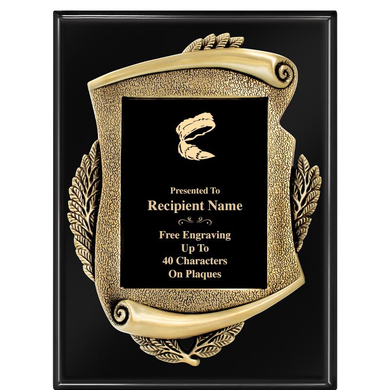 9X12 EBONY PIANO MAYORS PLQ