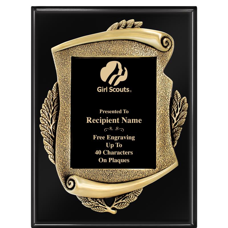 9X12 EBONY PIANO MAYORS PLQ