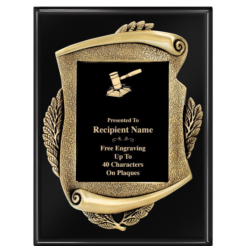 9X12 EBONY PIANO MAYORS PLQ