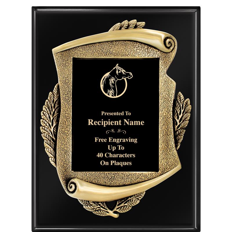 9X12 EBONY PIANO MAYORS PLQ