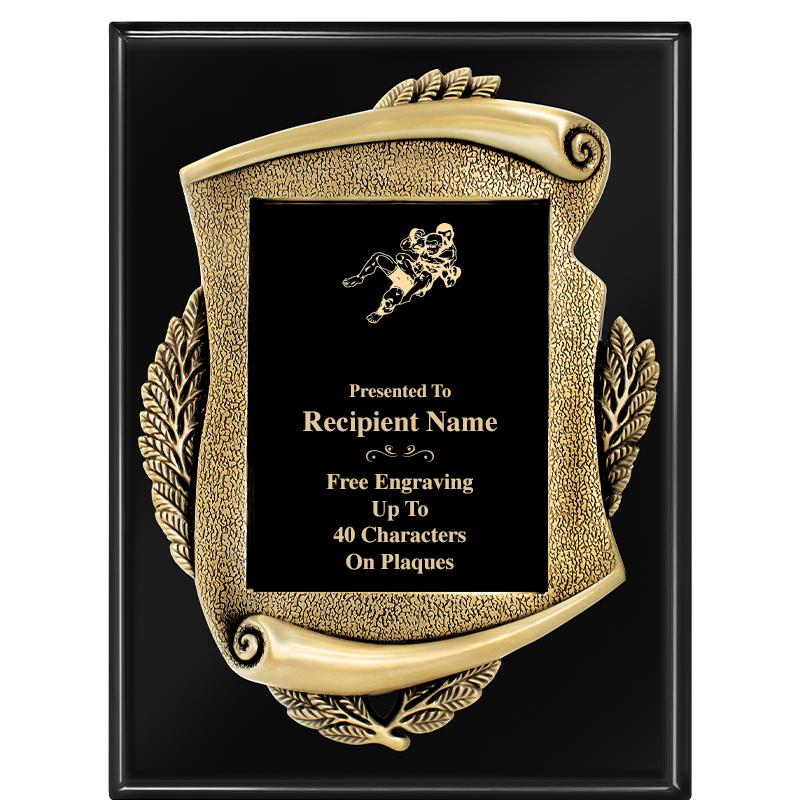 9X12 EBONY PIANO MAYORS PLQ