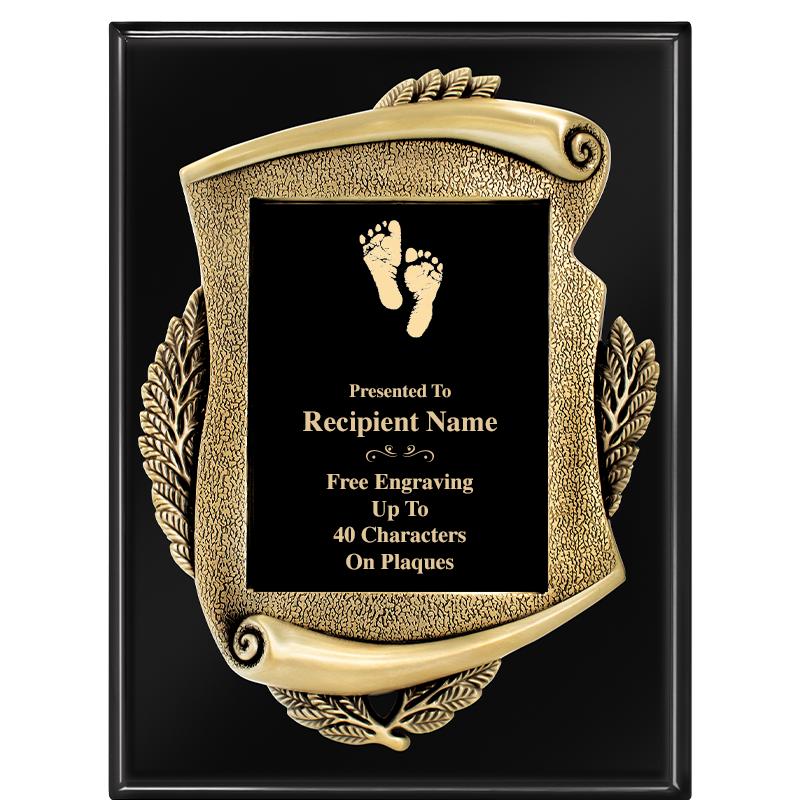 9X12 EBONY PIANO MAYORS PLQ