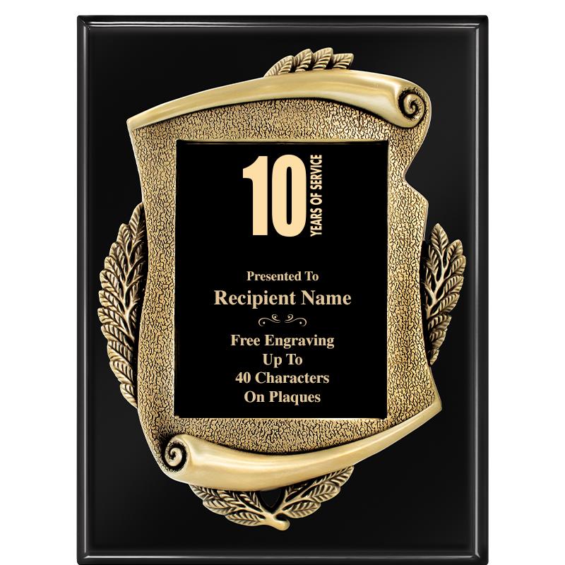 9X12 EBONY PIANO MAYORS PLQ