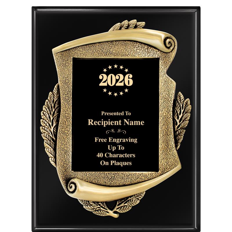 9X12 EBONY PIANO MAYORS PLQ