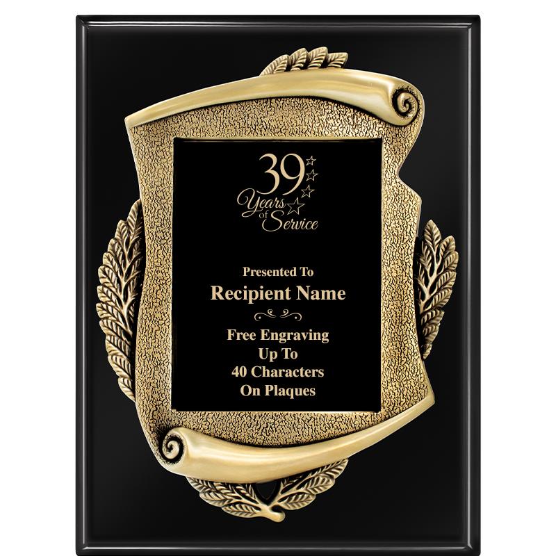 9X12 EBONY PIANO MAYORS PLQ