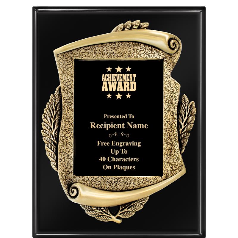 9X12 EBONY PIANO MAYORS PLQ