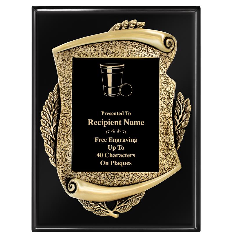 9X12 EBONY PIANO MAYORS PLQ