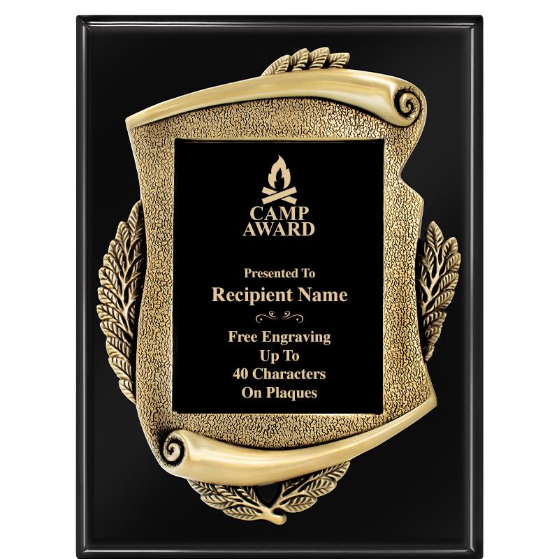 9X12 EBONY PIANO MAYORS PLQ