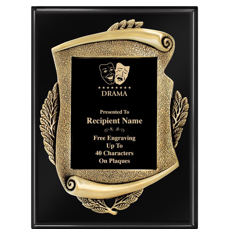 9X12 EBONY PIANO MAYORS PLQ