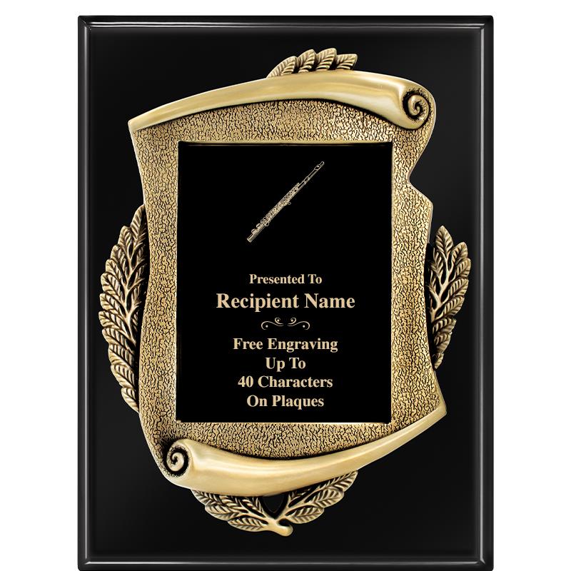 9X12 EBONY PIANO MAYORS PLQ