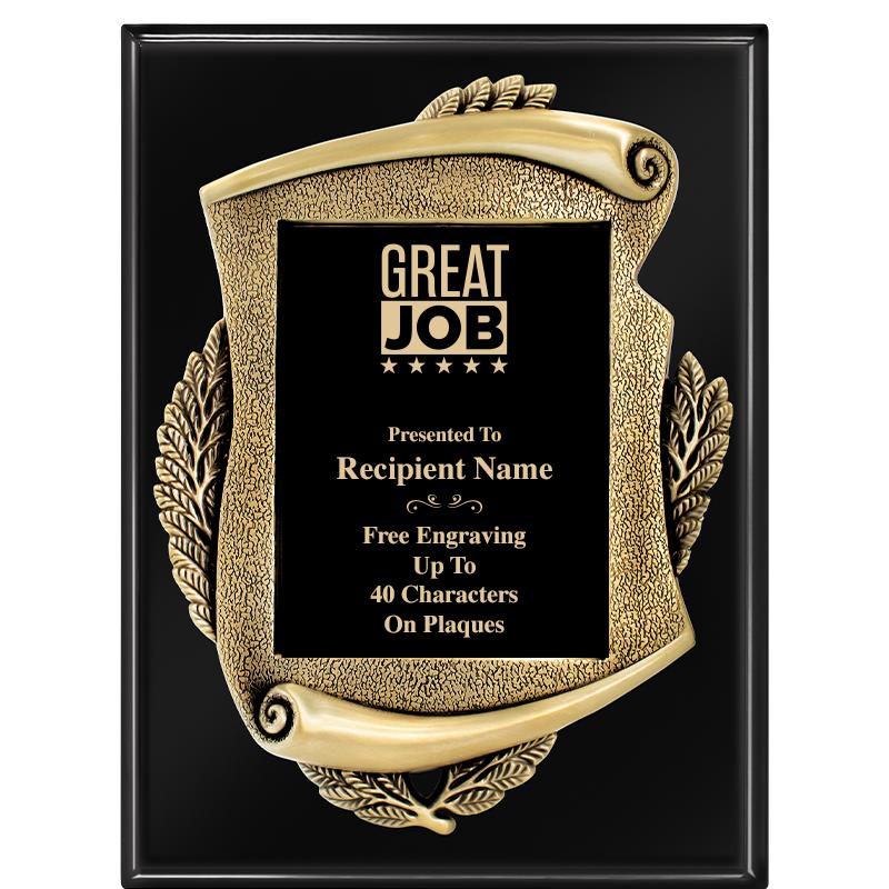 9X12 EBONY PIANO MAYORS PLQ