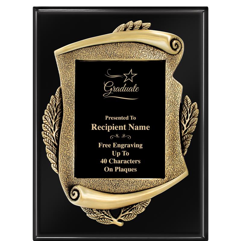 9X12 EBONY PIANO MAYORS PLQ