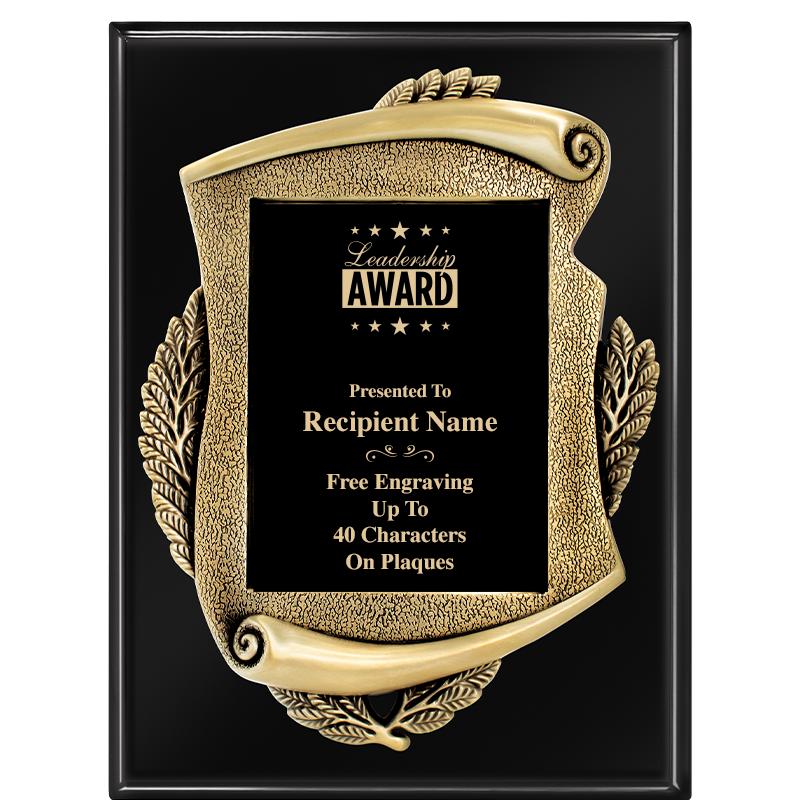 9X12 EBONY PIANO MAYORS PLQ