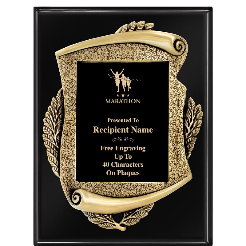 9X12 EBONY PIANO MAYORS PLQ