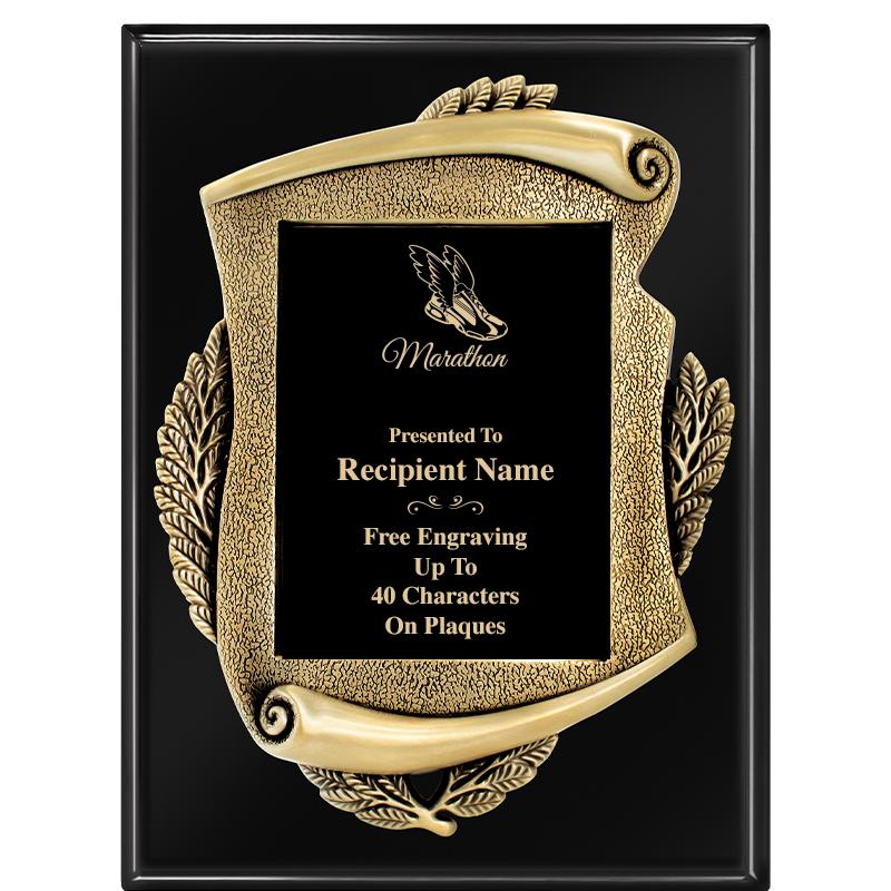 9X12 EBONY PIANO MAYORS PLQ