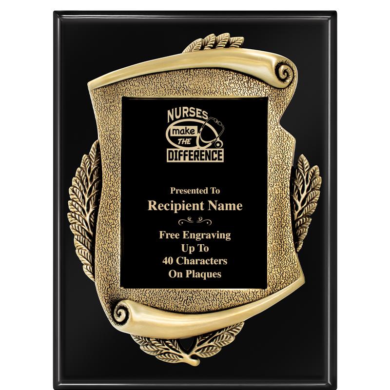 9X12 EBONY PIANO MAYORS PLQ